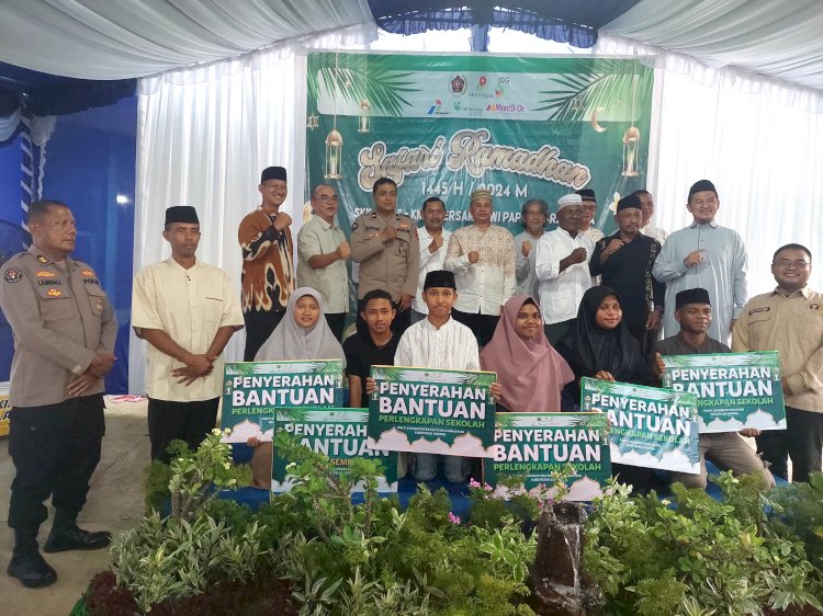 Persatuan Wartawan Indonesia (PWI) Papua Barat Daya bersama Satuan Kerja Khusus Pelaksana Kegiatan Usaha Hulu Minyak dan Gas Bumi (SKK Migas) perwakilan Papua dan Maluku (Pamalu) menggelar Safari Ramadhan, Senin, April 2024 di Panti Asuhan Putra Putri Papua Muslim, Aimas Kabupaten Sorong.