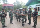 Kasdam XVII/Cenderawasih Kunjungi Pos Satgas Pamtas Statis RI-PNG Yonif 111/KB di Boven Digoel