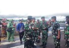 Dansatgas Pamtas Statis RI-PNG Yonif 111/KB Sambut Kedatangan Kasdam XVII/Cend di Boven Digoel Papua Selatan