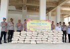 HUT Bhayangkara ke- 78, Polres Boven Digoel Gelar Bakti Sosial Religi Bantu Pembangunan Masjid