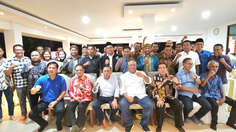 Paulus Waterpauw bersilaturahim bersama Peguyuban Nusantara Papua/ist