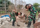 Satgas Pamtas Statis RI-PNG Yonif 111/KB Bantu Pembangunan Gereja di Boven Digoel