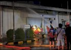 Gerak Cepat, Tim Damkar Berhasil Padamkan Api Yang Membakar Ware House PLTMG MPP Merauke