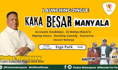 Milenial Papua Launching Jingle "Manyala" Persembahkan untuk Kaka Besar PW