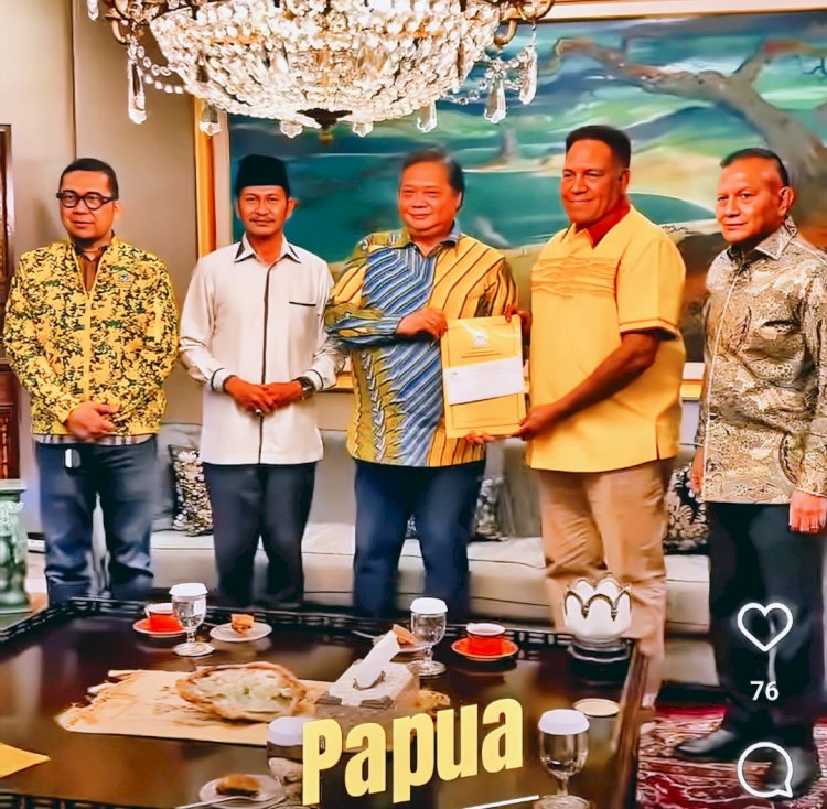 SAH! Golkar Usung  Paulus Waterpauw Maju Gubernur Papua/ist