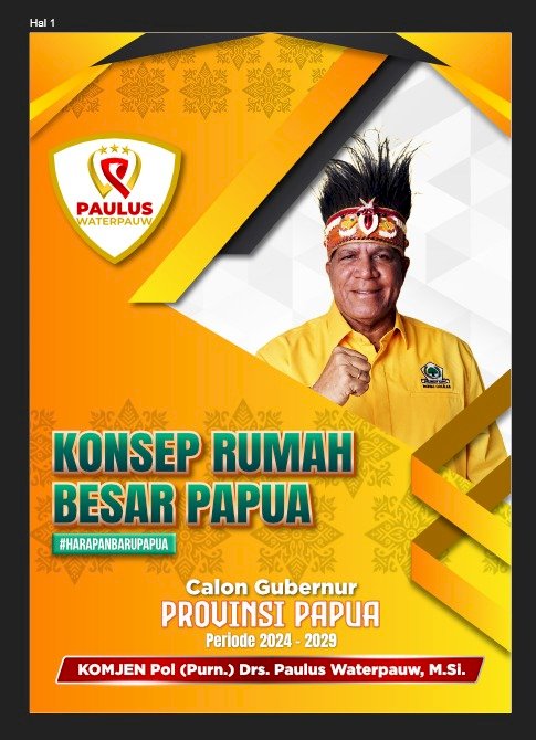 Calon Gubernur Papua, Paulus Waterpauw/ist