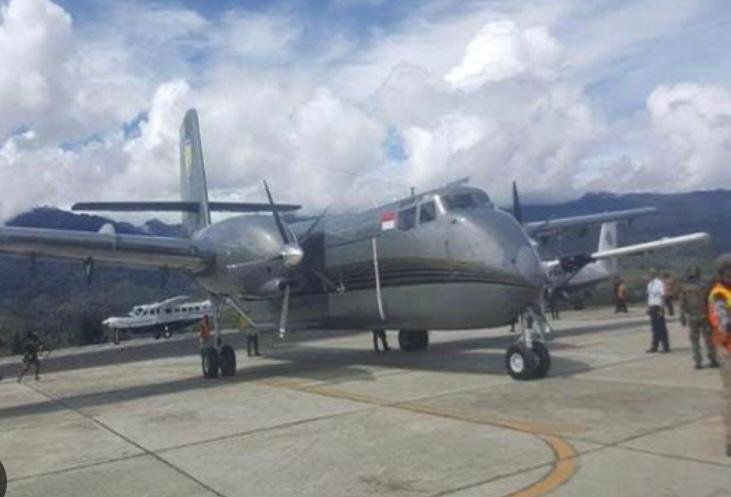 Pesawat Grand Caribou yang jatuh di Mimika Papua pada 31 Oktober 2016 (Foto: Istimewa)