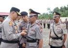 Kapolres AKBP Wisnu Pimpinan Upacara Pengukuhan dan Sertijab di Polres Boven Digoel