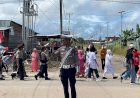 Polres Boven Digoel Amankan Jalannya Karnaval Budaya dalam Memperingati HUT RI ke-79