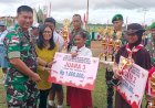 Dandim Boven Digoel Serahkan Hadiah kepada Pemenang Lomba di Makodim Boven Digoel 1711/BVD