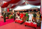 Dandim 1711/BVD Pimpin Upacara Penurunan Bendera HUT Kemerdekaan RI ke-79 di Kabupaten Boven Digoel