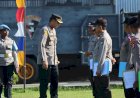 Kapolres Merauke memimpin apel pagi Polres Merauke