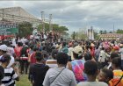Massa Pendukung Padati Deklarasi Pasangan MARI, Siap Betarung di Pilkada Merauke