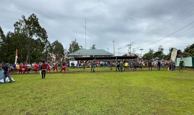 Lomba Tarik Tambang Kodim 1711 Boven Digoel Tumbuhkan Semangat Nasionalisme Peserta