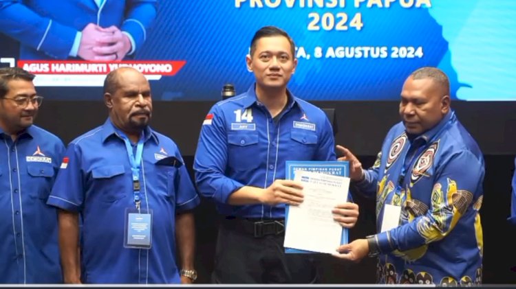 Demokrat Resmi Usung Mathius D Fakhiri (MDF) dan Aryoko Rumaropen Maju Pilgub Papua 2024