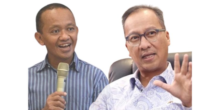Kolase Bahlil Lahadalia dan Agus Gumiwang Kartasasmita/Istimewa