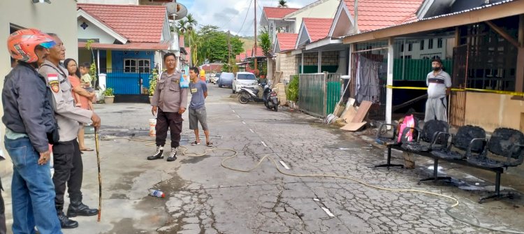 Tempat kejadian perkara pembakaran/ist