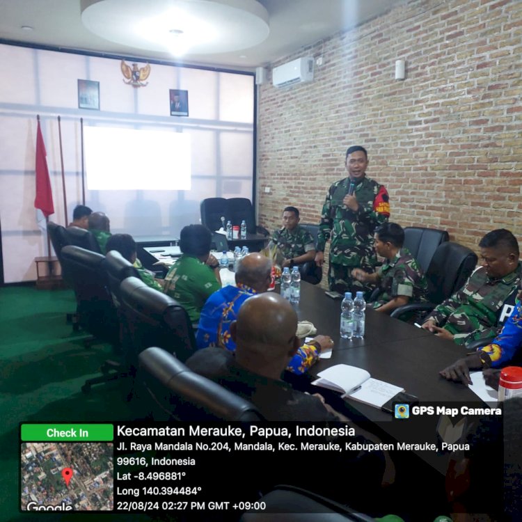 Komandan Satgas Pangan, Mayjen TNI Ahmad Rizal Ramdhani saat memberikan sosialisasi kepada Majelis Rakyat Papua Selatan