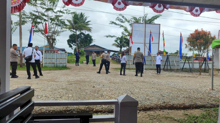 Suasana Persiapan Simulasi Pendaftaran Bacalon Pasangan Peserta Pilkada Boven Digoel