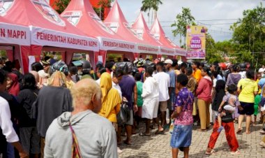 Operasi Pasar Murah Pemkab Mappi untuk Paskah 2024, Bantu Masyarakat Dapatkan Sembako Murah