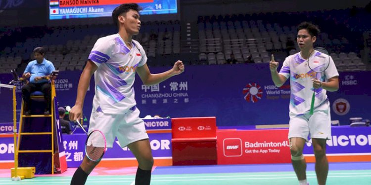 Pasangan ganda putra Indonesia Muhammad Shohibul Fikri/Daniel Marthin/Dok PBSI