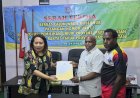 KPU Papua Selatan Serahkan Berkas Bacawagub Nomor Urut 1 Pada MRPS