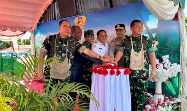 KASAD TNI Maruli Simanjuntak Resmikan Program Penyediaan Air Bersih di Boven Digoel