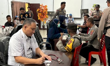Kesiapan Polres Boven Digoel Amankan Pilkada 2024 melalui Pemeriksaan Kesehatan