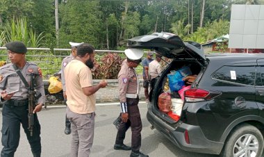 Jelang Pungut Suara Pilkada Serentak 2024, Polres Supiori Gelar Razia Cipta Kondisi