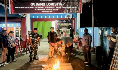 Kapolres Boven Digoel  Hadiri Pemusnahan Kelebihan Surat Suara Pilkada 2024, Tegaskan Pentingnya Keamanan dan Keterlibatan Masyarakat