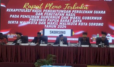 KPU Kota Sorong Gelar Rapat Pleno Terbuka Rekapitulasi Pilkada 2024