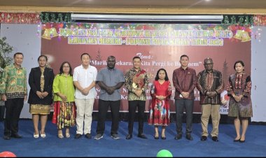 Perayaan Pra Natal KKSU, Rudy Tirtayana Berharap Damai Natal Dirasakan Seluruh Warga Papua Selatan