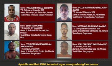 Polres Merauke Terbitkan Daftar Pencarian Orang (DPO) Enam Tahanan yang Kabur
