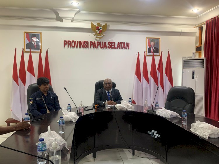 Kepala Badan Kepegawaian dan Pengembangan Sumber Daya Manusia (BKPSDM) Provinsi Papua Selatan, Albert Rapami dalam Konferensi Pers pada hari Jumat 6 Desember 2024 