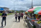 Polres Supiori Gelar Patroli Kamtibmas Jelang Pelantikan Bupati dan Wakil Bupati Kabupaten Supiori