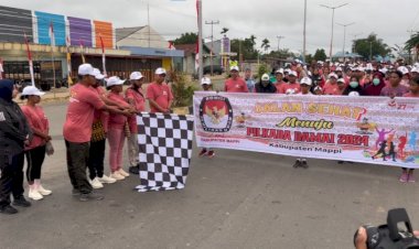 Jalan Sehat KPU Mappi: Wujud Komitmen Menuju Pilkada Damai