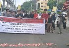 Aksi jilid III Diwarnai Tabur Bunga Dan Bendera Kuning, , PP-PMI : Desak Kapolri Copot Kasat Lantas Polres Kabupaten Sukabumi