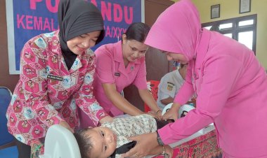 Bhayangkari Cabang Boven Digoel Gelar Posyandu Ibu Hamil dan Balita