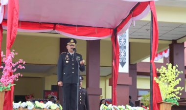 Polres Boven Digoel Gelar Upacara HUT Bhayangkara ke-79, AKBP Wisnu: Polri Milik Rakyat