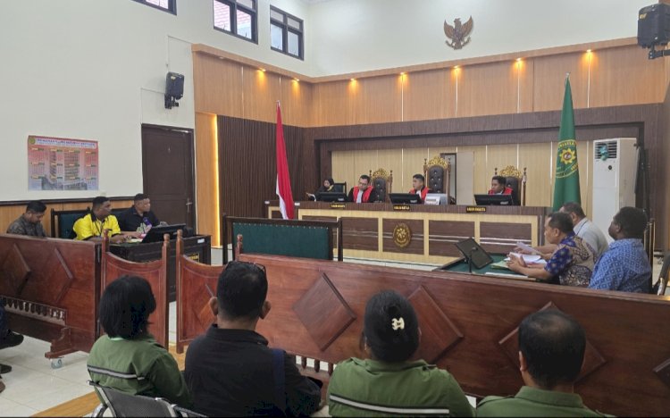 Suasana sidang kedua antara Keluarga Noya dan PT GPA