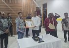 Jadi Yang Pertama, Pemda Mappi Serahkan Dokumen Usulan Pembangunan ke Pemprov Papua Selatan