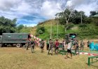 Jelang Pembukaan TMMD ke-126 di Distrik Waropko, Kodim 1711/BVD dan Warga Kompak Persiapkan Upacara