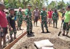 Akselerasi Pembangunan Infrastruktur Desa, Tim Wasev Mabesad Tinjau Langsung Pengecoran Jalan TMMD 740 M di Waropko