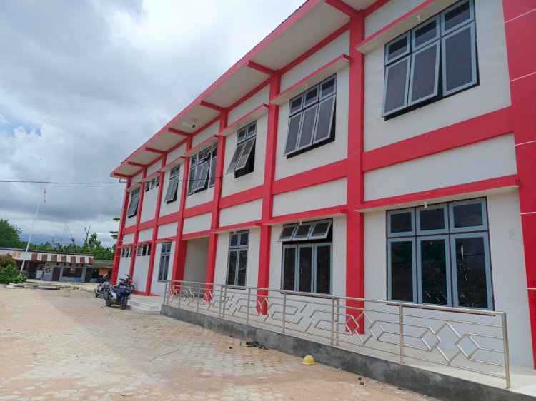 Gedung administrasi atau admin Lapas Sorong selesai pembaguanan di tahun 2023. (Istimewa) 