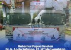 Pemprov Papua Selatan Serahkan Hibah Kendaraan