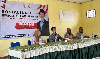 Anggota MPR RI Sularso, SE Gelar Sosialisasi 4 Pilar di Kampung Kuprik, Merauke