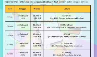 BNI Merauke Lakukan Operasional Layanan Terbatas Aktivitas Kredit