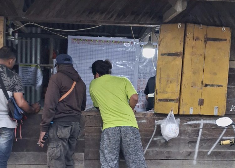 Aktivitas penjual togel yang ada di wilayah hukum Polda Papua Barat Daya. (istimewa) 