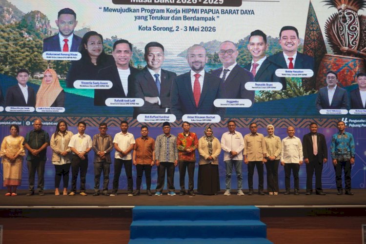 BPD HIPMI Papua Barat Daya gelar Diklatda, Rakerda dan Forum bisnis, di Gedung Lambert Jitmau. 