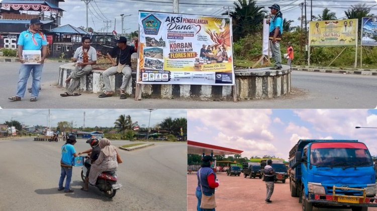 Aksi Penggalangan Dana KKF di Boven Digoel/agungdarsono/rmolpapua